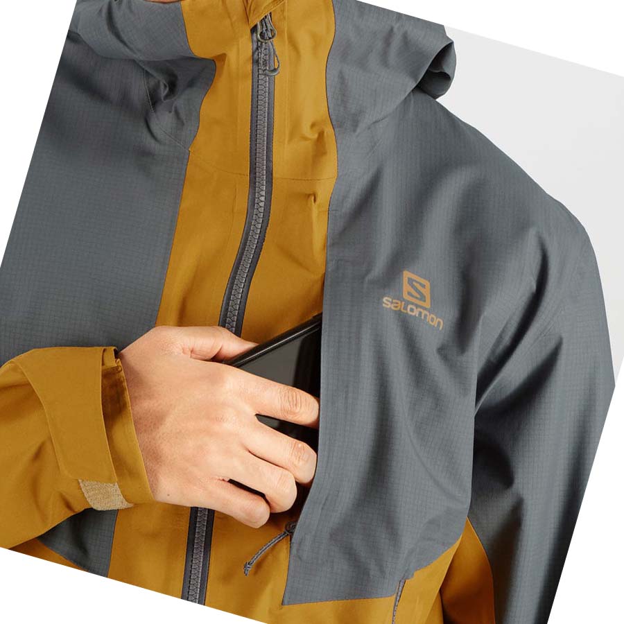 Chaquetas Salomon OUTLINE GORE-TEX HYBRID Hombre Grises | MX 3290SGL